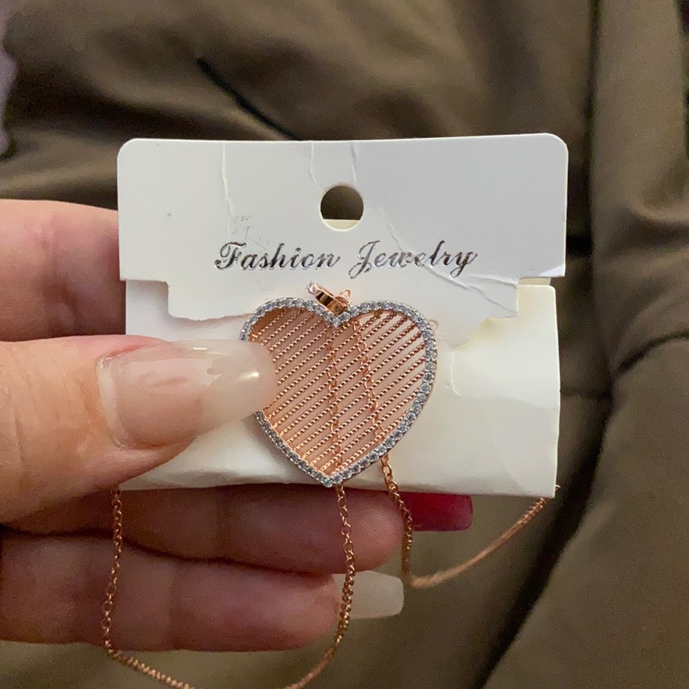 Rose gold necklace